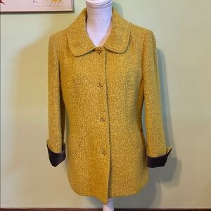 Burda Moon yellow spring jacket in EUC